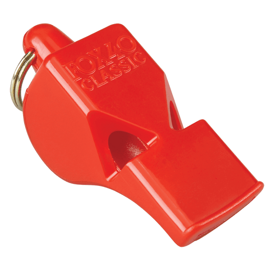 Fox 40 Classic Whistle (Red/Blue/Orange) and Wrist Lanyard