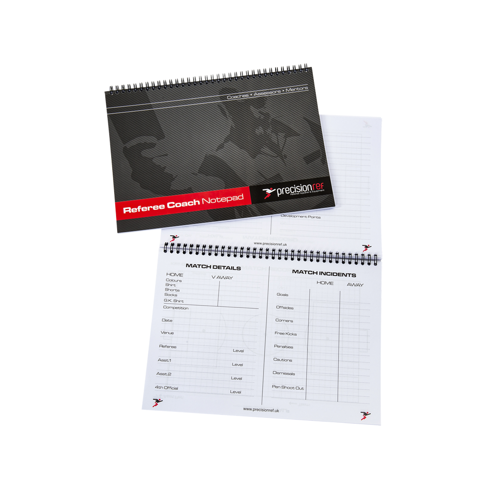 A5 Referee Coach/Assessor Notepad