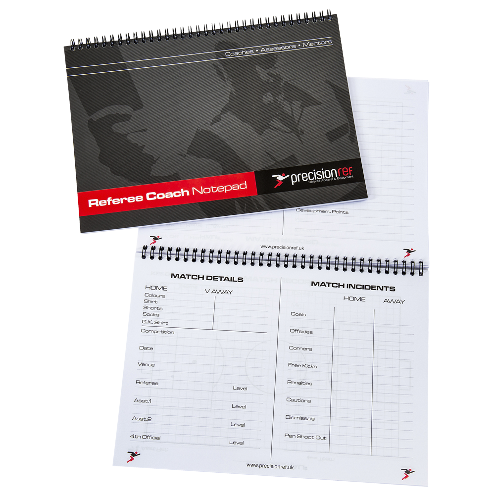 Refs Notebook A4 Referee Coach/Assessor Notepad – Grassroots Referees